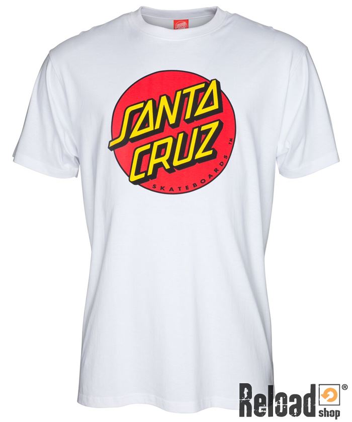 Santa Cruz Classic DOT T-Shirt Bambini Bianco 