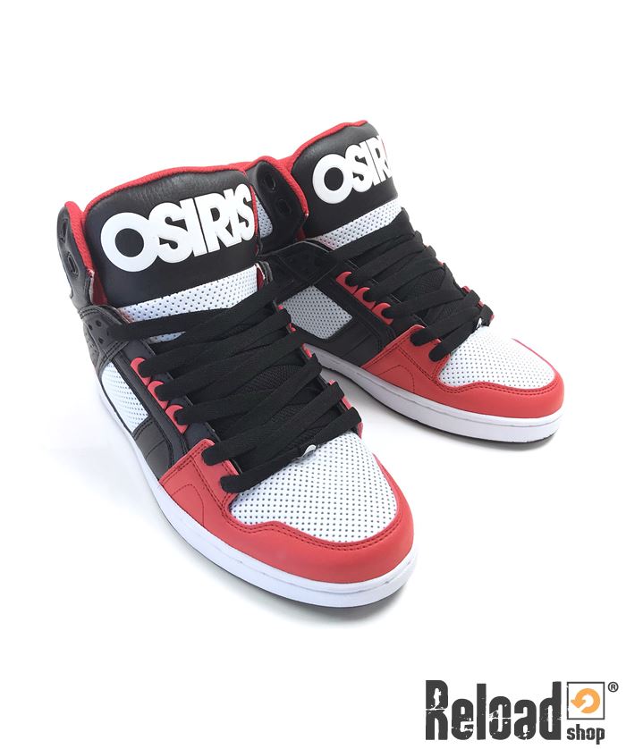 Scarpe Osiris NYC83 CLK black red white - Reload Shop